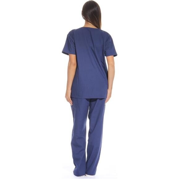 Just Love Women's Six Pocket Medical Scrubs Set (V-Neck with Cargo Pant) - Picture 3 of 4